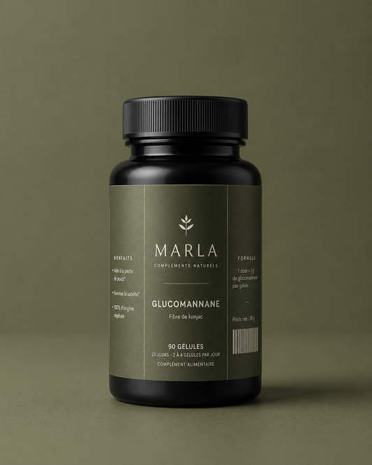 Comparatif glucomannane de konjac — pilulier Marla, 16 produits analysés