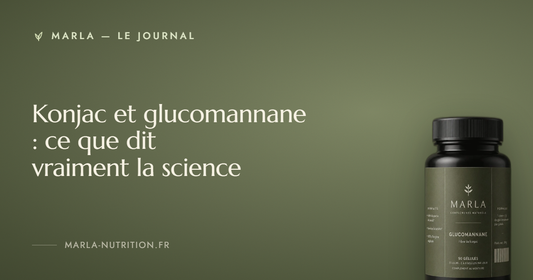 Konjac et glucomannane : ce que dit vraiment la science — Marla, le journal du glucomannane de konjac